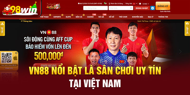 VN88 nổi bật là sân chơi uy tín tại Việt Nam 