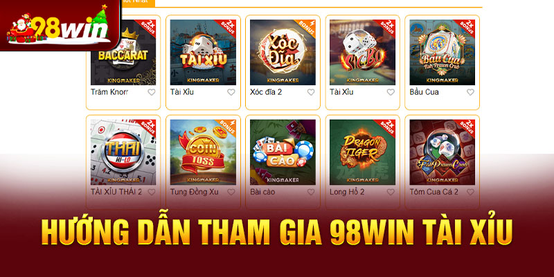 Quy trình tham gia tài xỉu tại 98win cực đơn giản