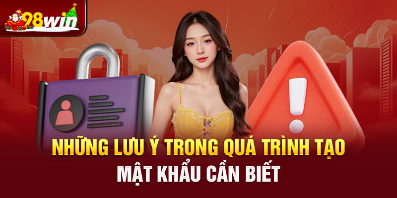 Những lưu ý trong quá trình tạo mật khẩu cần biết